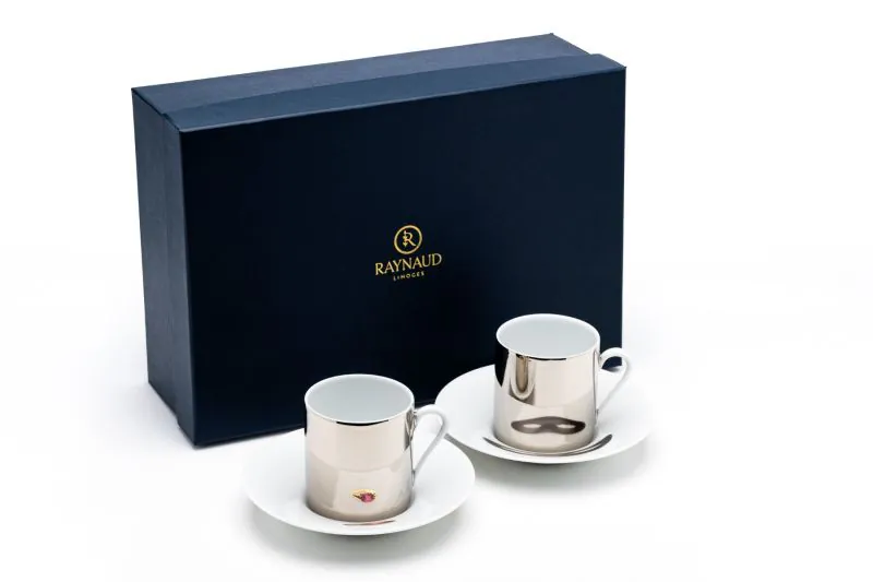 Coffret de 2 tasses à café