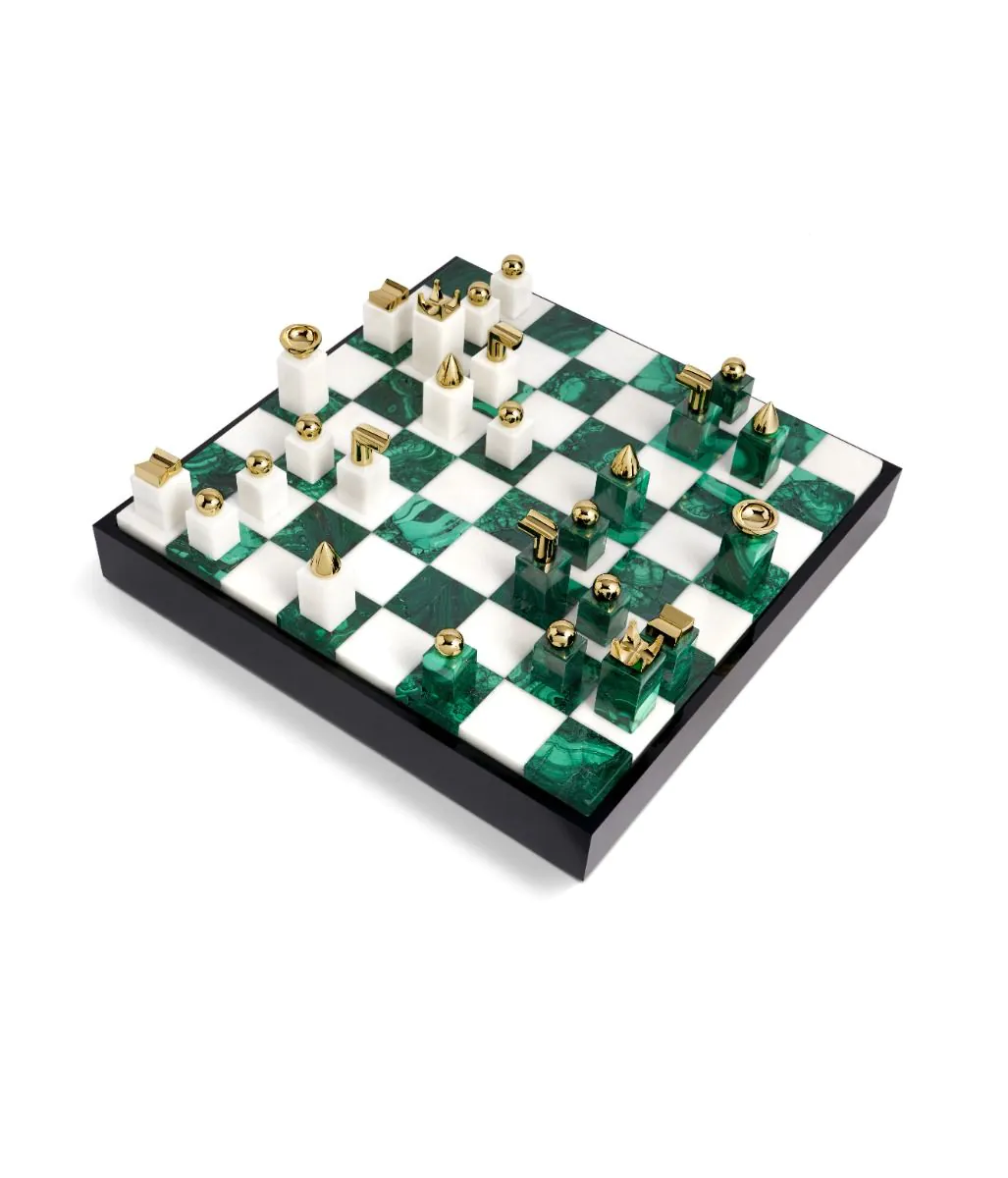 Chess Set - Malachite