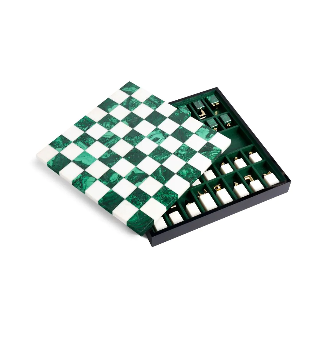 Chess Set - Malachite