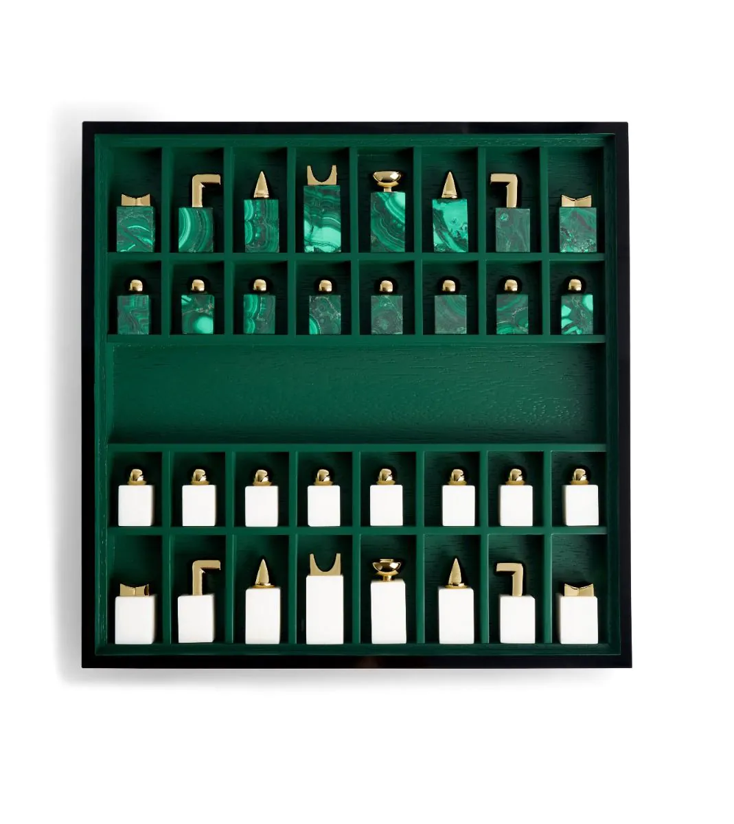 Chess Set - Malachite