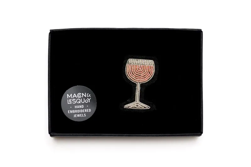 Glass of Champagne Pin
