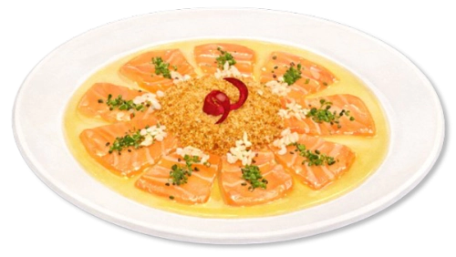 Sashimi et miso croustillant