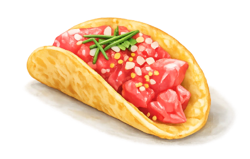 Sashimi tacos (4 pieces)